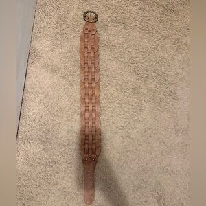 Women's Tan Woven  Belt